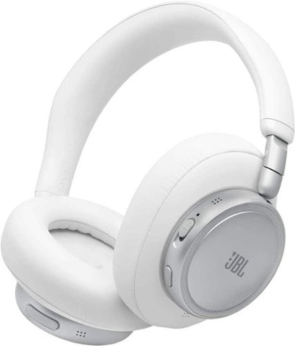 JBL - Live 780NC Over Ear Noise Cancelling Wireless Headphones - White