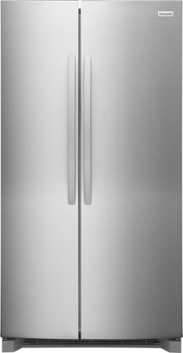 Frigidaire - 26 Cu. Ft. Standard Depth Side-by-Side Refrigerator with CrispSeal Crispers - Stainless Steel