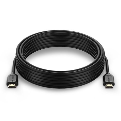 Fosmon - 15ft 4K HDMI Cable, Gold-Plated Premium High Speed, HDMI 2.0 Cable 4K@60Hz/2160p Support 18Gbps - Black-Front_Standard 