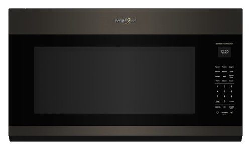 Whirlpool - 2.1 cu. ft. Microwave Hood with Sensor Cooking and AccuPop - Black Stainless Steel