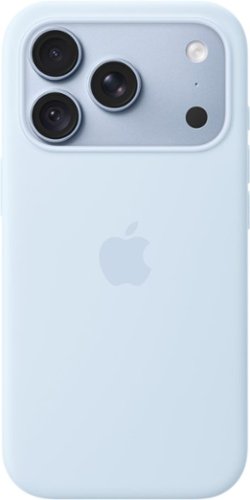 Apple - iPhone 18 Pro Silicone Case with MagSafe - Crisp Blue