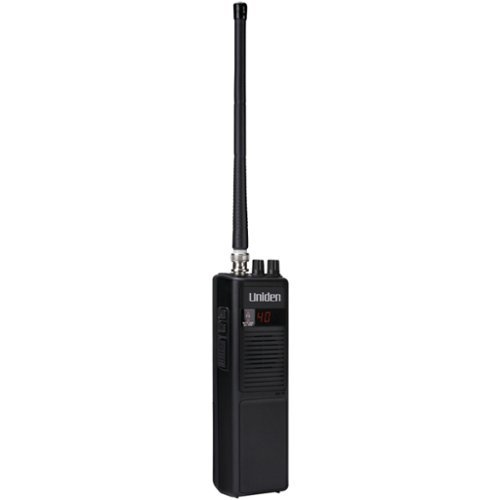Uniden - Pro Series 40-Channel Handheld CB Radio PRO401HH with Whip Antenna - Black-Front_Standard 
