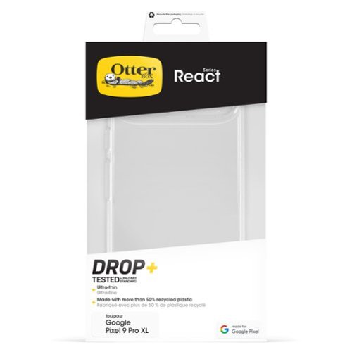 OtterBox React Series Hard Shell for Google Pixel 9 Pro XL - Clear GLOBAL SHIPPING