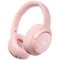 TOZO - HT3 Wire/Wireless AI Noise Cancel Over Ear Bluetooth 6.0 Headphone, 90H, Hi-Res, APP 32EQ, Foldable Adjustable Headband - Pink-Front_Standard
