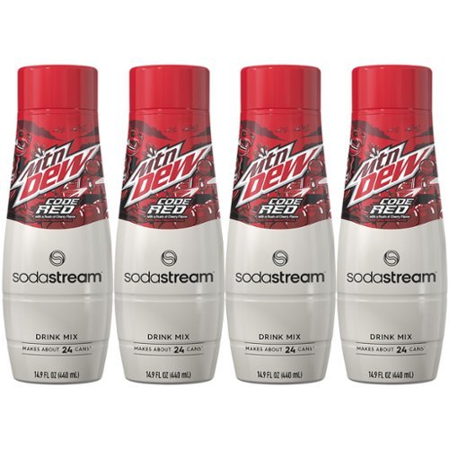 SodaStream Mountain Dew Code Red Drink Mix  4-Pack