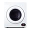SIMZLIFE - 3.5 Cu.ft Portable Clothes Dryer - 1500W, LCD Control, Exhaust Duct, 22 in W x 26.5 in H - White-Front_Standard