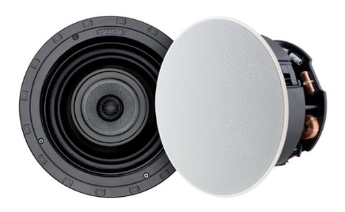 Sonance - VP86R - Visual Performance 8" 3-Way In-Ceiling Speakers (Pair) - Paintable White-Front_Standard 