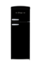 Unique Appliances - Classic Retro 7.5cu.ft Compact Top Freezer Refrigerator - Midnight Black-Front_Standard