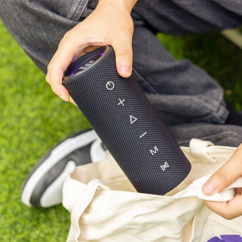 Tronsmart Mirtune C2 Portable Bluetooth Speaker, 360° Surround Sound, 24W Deep Bass, IPX7 Waterproof, 24H Playtime with TF/AUX - Black BUY IN UK