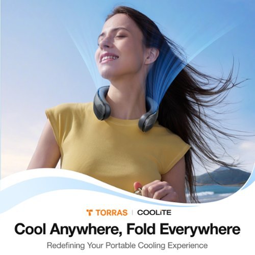 TORRAS COOLiTE Portable Foldable Neck Fan Space Black X00FG2D001