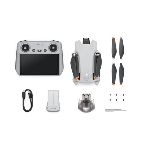 DJI - Mini 3 (DJI RC) (GL) - Gray-Front_Standard 