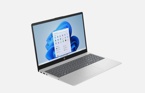 HP - 15-fd0084wm B4KT3UA#ABA 15.6"HD Intel N200 4GB RAM 128GB UFS WIN11 - Silver-Front_Standard 