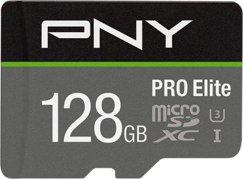 PNY - 128GB PRO Elite Class 10 U3 V30 A2 microSDXC Flash Memory Card