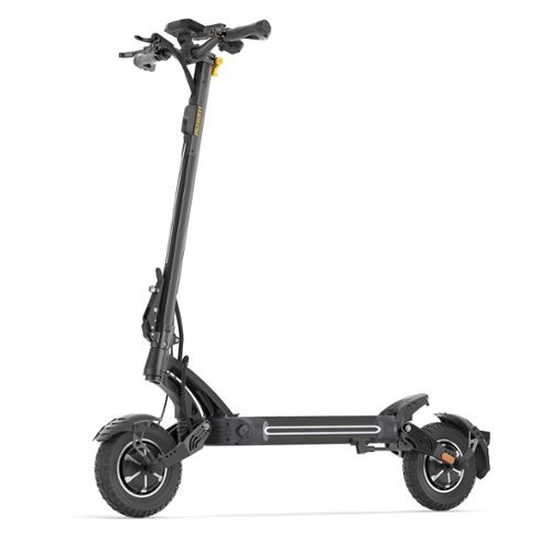 Ausom - SR1 Foldable Electric Scooter w/ 54 mi Max Operating Range & 41 mph Max Speed, Dual 1400W Motors, 52V 20.8Ah Battery - Gray-Front_Standard 