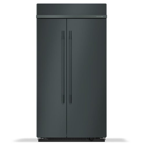 KitchenAid - 25.5 Cu. Ft. Built-In Side-by-Side Refrigerator with Platinum Interior - Juniper
