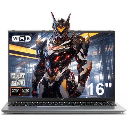 ACEMAGIC - RX16 - 16" Gaming Laptop - AMD Ryzen 7 H 255(8C/16T, Up to 4.9GHz) - AMD Radeon 680M - 16GB DDR5 - 512GB SSD BT - Gray-Front_Standard 