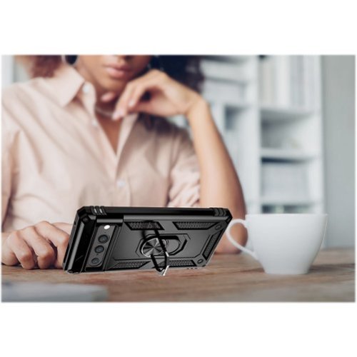 SaharaCase Military Kickstand Series with Belt Clip Case for Google Pixel 7 Pro - Black BUY ONLINE