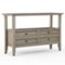 Simpli Home - Amherst Console Sofa Table - Distressed Grey-Front_Standard
