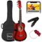 Best Choice Products - 30in Kids Acoustic Guitar Beginner Starter Kit w/ Strap, Case, Strings - Redburst-Front_Standard