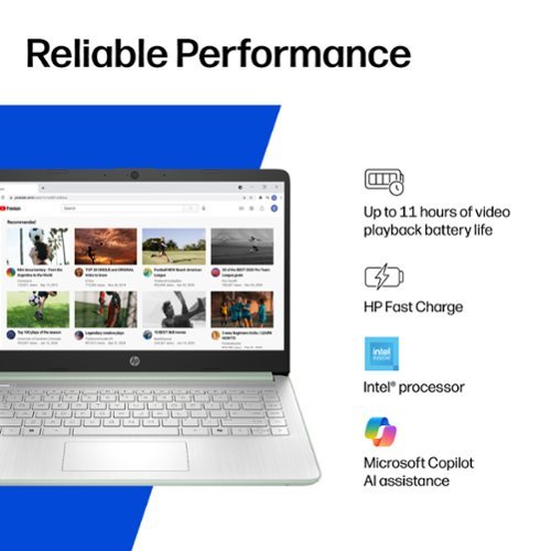 HP 14 Laptop - Intel N150 Processor - 4GB Memory - 128GB UFS - Willow Green WHERE TO BUY