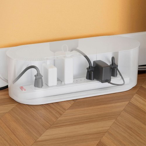 D-Line  Large Cord Organizer Box - White WORLDWIDE DELIVERY