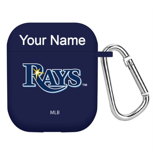 Artinian - Tampa Bay Rays Personalized Silicone AirPods Case Cover - Multicolor-Front_Standard 