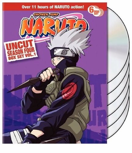  Naruto Uncut Season 4 V.1 Box Set (6pc)