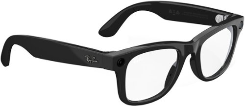 Ray-Ban Meta Wayfarer Large glasses with Meta AI, Audio, Photo, Video Compatability - Clear Lenses - Shiny Black BUY IN EUROPE