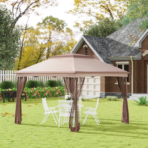 Akikopua APRILSOUL Outsunny 11' x 11' Pop Up Canopy Outdoor Patio