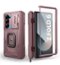 Dexnor - Bumper Case for Samsung Galaxy Z Fold 6 with S Pen Holder, Camera Cover, Hinge Protection, Screen Protector - Peony Pink-Front_Standard