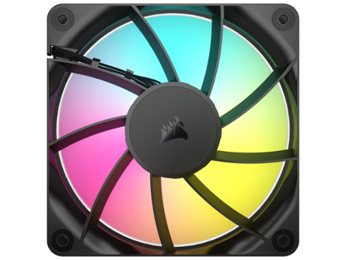 CORSAIR - RS120 ARGB PWM Fan - Daisy-Chain PWM/ARGB - AirGuide Cooling - Magnetic Bearing - RGB-Front_Standard 