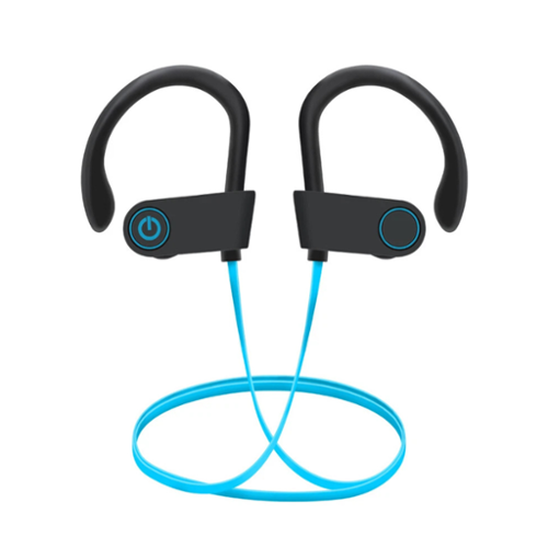 Stock Preferred - Waterproof Bluetooth 5.0 Earbuds Wireless In-Ear Stereo Sport Headphones with Mic Blue-Front_Standard 