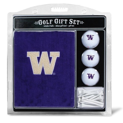 Team Golf - Washington Huskies Embroidered Golf Gift Set - Multicolor-Front_Standard 
