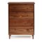 Walker Edison - Modern 4 Drawer Dresser - Walnut-Front_Standard