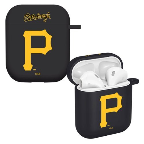 Artinian - Pittsburgh Pirates AirPods Case Cover - Black-Front_Standard 