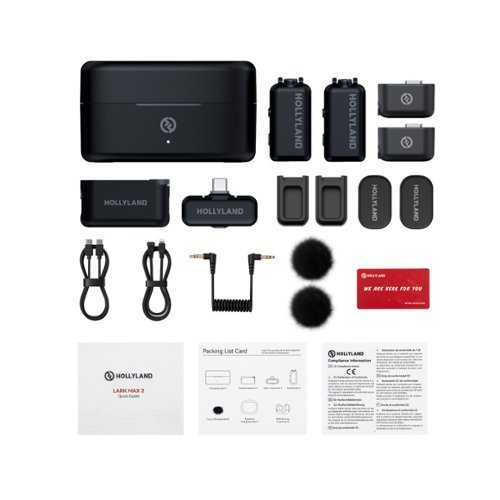HOLLYLAND LARK MAX 2 Combo Wireless Microphone System (Space Gray