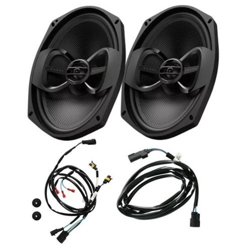 Infinity - Saddlebag Speaker Kit - Select 2014-2022 Harley-Davidson® (INFKP900XKIT) - Black-Front_Standard 