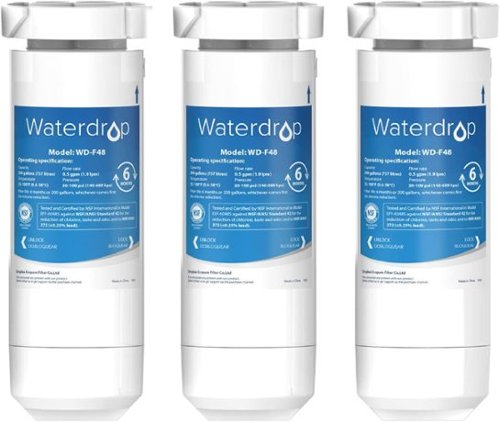 Waterdrop - WD-XWF-3 Refrigerator Water Filter 3-Pack - White-Front_Standard 
