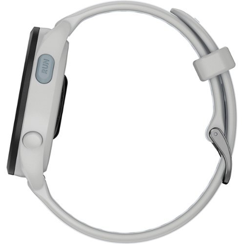 Garmin Forerunner 165 GPS Smartwatch 43 mm Fiber-Reinforced Polymer - Gray/Whitestone GLOBAL SHIPPING