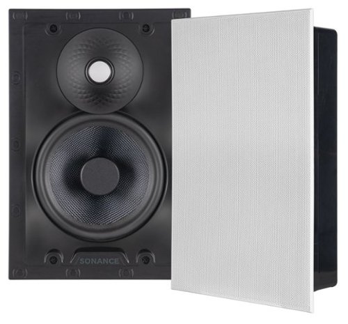 Sonance - VX66 TL RECTANGLE - Visual Experience Series 6.5" Medium Rectangle Thinline 2-Way Speakers (Pair) - Paintable White