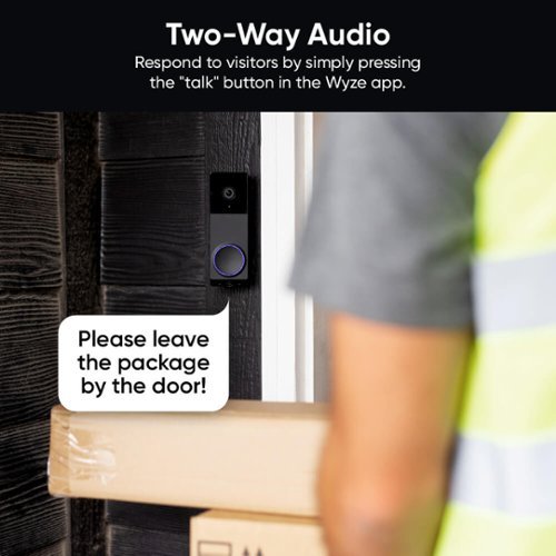 Wyze Duo Cam Video Doorbell, 2 Cameras,  Wired/Battery Operated, 2k Security Camera, 2-Way Audio, Chime Included - Black SHOP ONLINE