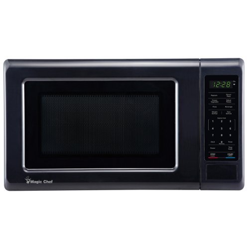 Magic Chef - 0.7-Cu. Ft. 700-Watt Countertop Digital Touch Microwave - Black-Front_Standard 