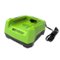 Greenworks - 80 Volt Pro Rapid Battery Charger - Black/Green-Front_Standard