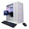 CyberPowerPC - Gaming Desktop - Intel Core Ultra 9 285 - NVIDIA GeForce RTX 5070 12GB - 32GB DDR5 - 2TB PCIe 4.0 SSD - White-Front_Standard