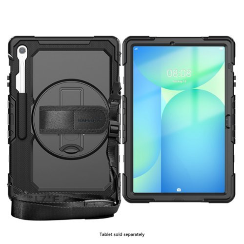 SaharaCase Defense Series Heavy Duty Case with Hand Strap for Samsung Galaxy Tab S10 FE+ - Scorpion Black BUY ONLINE
