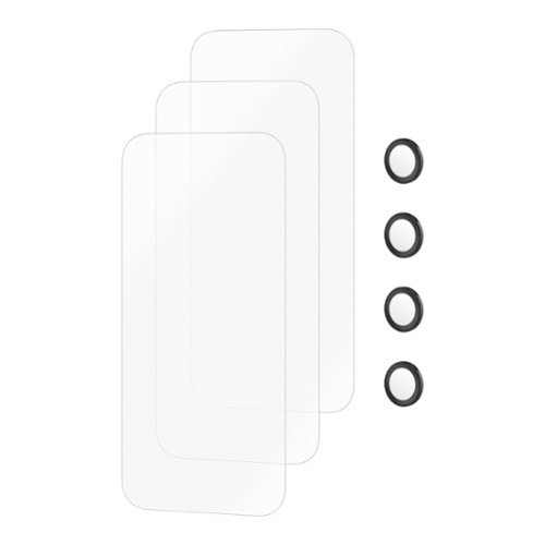 Insignia™ Glass Screen Protector with Lens Protection for Apple iPhone 17(3-Pack) - Clear GLOBAL SHIPPING
