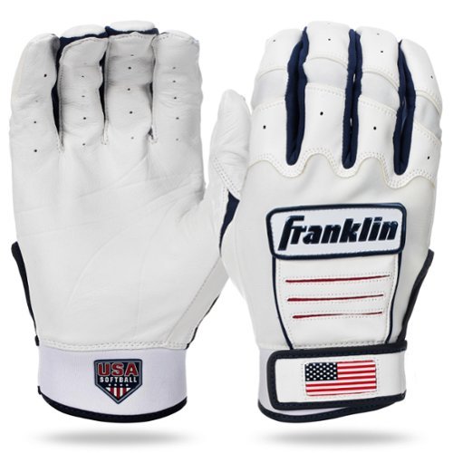 Franklin Sports - USA Softball CFX Pro Fastpitch Batting Gloves - Multicolor-Front_Standard 