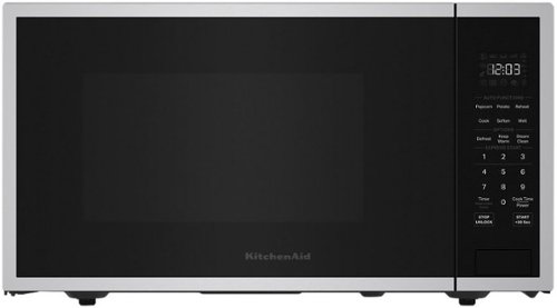KitchenAid - 2.2 Cu. Ft. Countertop Microwave - Stainless Steel-Front_Standard 