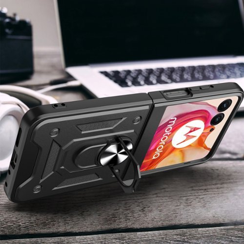 SaharaCase Raider Series Kickstand Case for Motorola Razr (2024) - Scorpion Black SHOP ONLINE