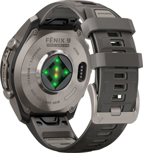 Garmin fēnix 9 Pro - Solar GPS Smartwatch 47 mm Titanium - Pebble Gray/Silver Gray Silicone Band - (2026) BUY ONLINE